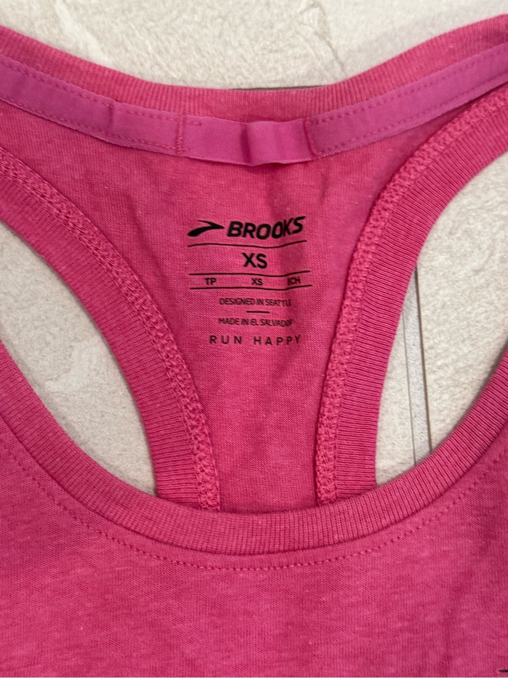 Brooks Women's Raspberry Racerback Performance Tank - Picture 2 of 2